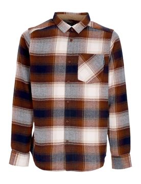 Camicia Manica Lunga Uomo Young Fella Shirt Navy/brown