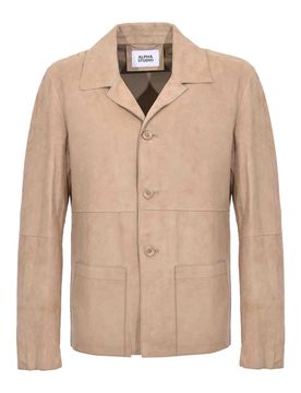 Giacca In Pelle Scamosciata