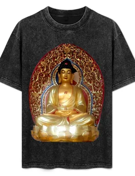 Golden Buddha T-Shirt Plus Size Basic Short Sleeve Top - Aliexpress - FashionsVida