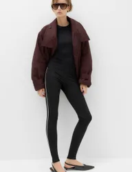 Side Stripe Leggings Black female