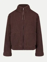 Teddyfelljacke mit Stehkragen Braun 42