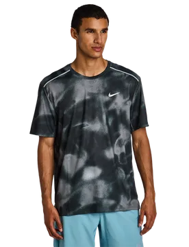Miler Men T-Shirts - Black - Size XXL - Poly Woven - Black - Size: 2X-Large - Nike - FashionsVida