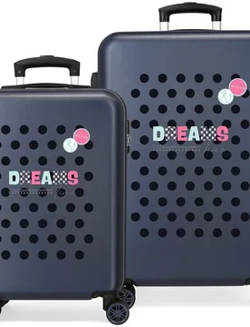 Juego de maletas (cabina y mediana) de niña Dreams time rígidas con capacidad de 91L - Movom - FashionsVida