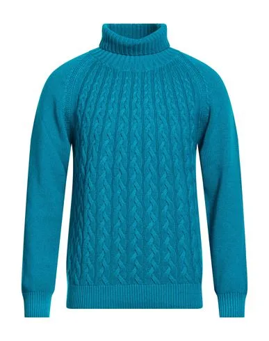 Rollkragenpullover Herren Tūrkis 48 Herren - Moorer - FashionsVida