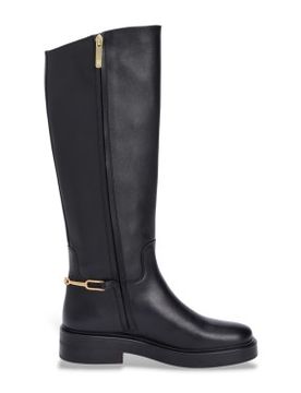 Para mujer. FW0FW08863 Botas de Piel de montar con monograma (36), 3 a 5cm, Cremallera, Casual