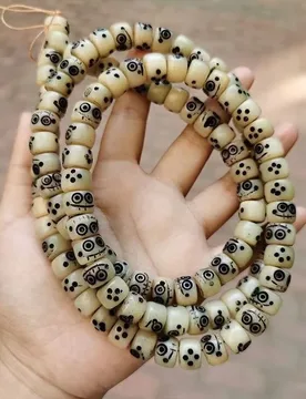 Yak bone agate skull-shaped barrel , 108 , oily finish, Buddhist prayer beads bracelet, long string pendant - Aliexpress - FashionsVida