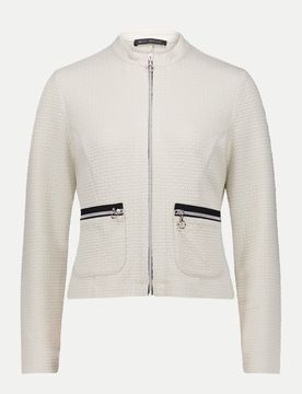 Jacke mit Reißverschluss Weiß 44