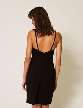 Robe courte bustier avec strass