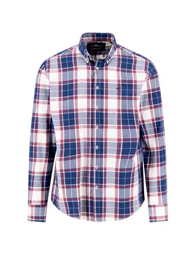 Chemise à Manches Longues 15095540 Deep Merlot 4XL - Fynch Hatton - FashionsVida