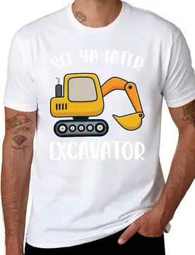 See Ya Later Excavator Funny Construction Toddler Boy Kids T-Shirt man t shirt summer cotton t shirt pack T-Shirt - Aliexpress - FashionsVida