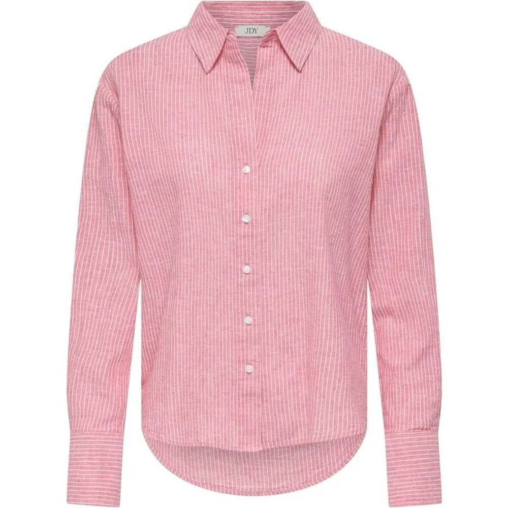 Camisa de mujer de lino manga larga - JDY - FashionsVida