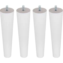 Juego de 4 patas de madera cónicas para bases Concept y Casual