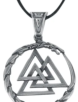 Mittelalter Halskette - Wotansknoten - silberfarben - Unisex - unisex - etNox hard and heavy - FashionsVida
