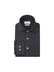 Camisa de lino azul oscuro 40