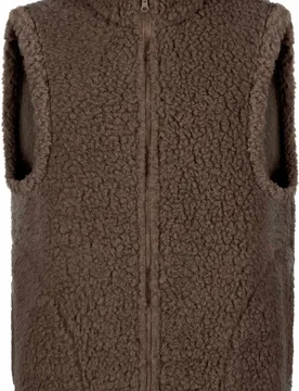 Polaire sans manches en laine - Vest Nordic Dark Brown en Laine - Taille L - Marron - ColdBreaker - FashionsVida