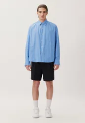 Oversized Casual Hemd Streifen Blau S