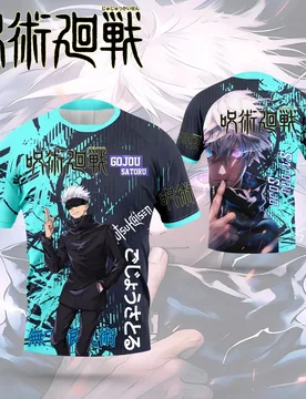 Jujutsu Kaimmense Men's and Women's T-shirts, 3D Printed Animation, Satoru, Gojo, Rick, Lover, Harajuku Style - Aliexpress - FashionsVida