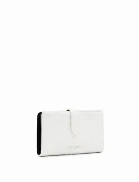 Portefeuille moyen fleurs brodées WHITE U female - Desigual - FashionsVida