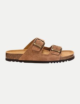 Schlappe JULIEN aus Wildleder Braun 44