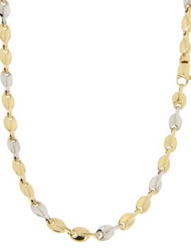 Collana Uomo Oro Giallo Bianco GL100775