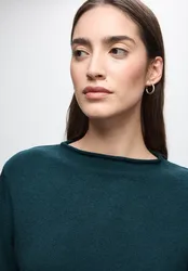 Basic Pullover female Türkis