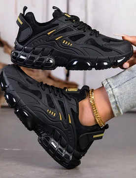 Zapatillas de moda para mujer de unicolor de caña baja, zapatos casuales duraderos, parte superior cómoda y suela resistente al desgaste, adecuados - Shein - FashionsVida