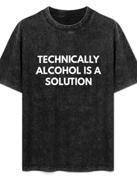 Technically Alcohol is a Solution T-Shirt Sport Basic Moisture Wicking Tee - Aliexpress - FashionsVida