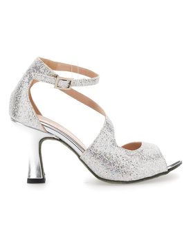 Scarpe da ballo argento con cinturino 4514 39