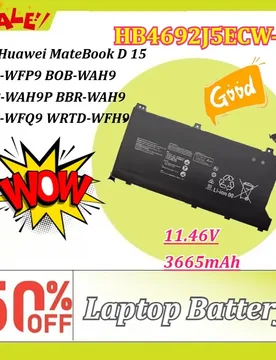 New HB4692J5ECW-31 11.46V 3665mAh Laptop Battery for Huawei MateBook D 15 HNL-WFP9 BOB-WAH9 BOB-WAH9P BBR-WAH9 HNL-WFQ9 WRTD - Aliexpress - FashionsVida