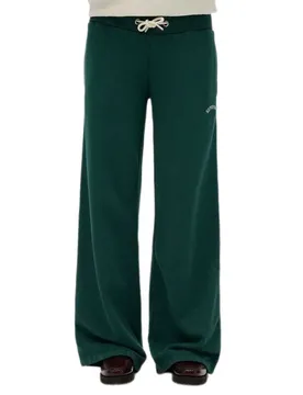 Joggers Essential Logo Wide Leg Dark Pine Green L
