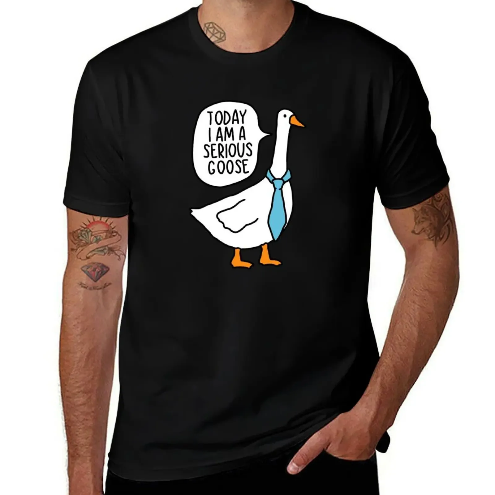 Today I Am A Serious Goose T-Shirt Basic Solid Color Casual Tee Shirt - Aliexpress - FashionsVida