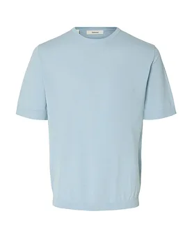 Strickshirt SLHTORINO hellblau S herren - Selected - FashionsVida