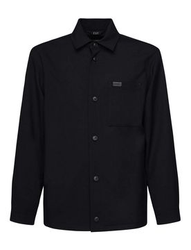 Giacca da camicia in tela di lana