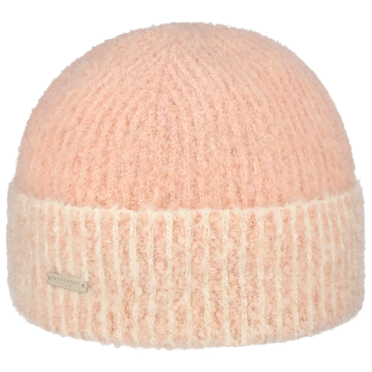 Soft Bouclé Beanie with Cuff by - rose - Damen - Size: One Size - Seeberger - FashionsVida