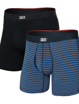 Boxers Vibe Xtra Brief Fly 2 Unités Railroad Stripe / Black S