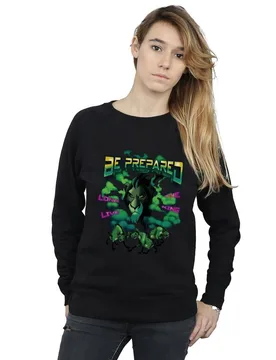 Women's The Lion King Scar Long Live The King Sweatshirt in Black Size: XL - Black - Size: XL - Disney - FashionsVida