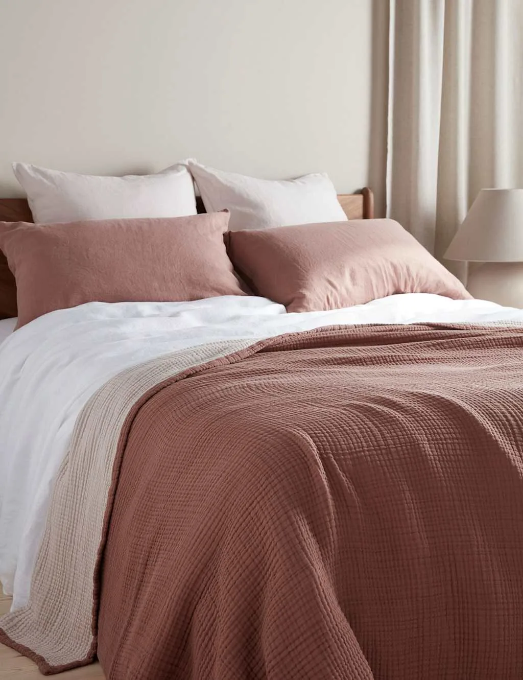 Pure Cotton Reversible Extra Large Throw Multi - Bedfolk - FashionsVida