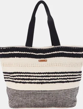 Capazo de playa bordado a rayas - Abbacino - FashionsVida