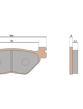 Pastiglie Freno Posteriore Synt Yamaha T Max 530 Ie 4t Lc 2015-2016 (J409e) - Malossi - FashionsVida
