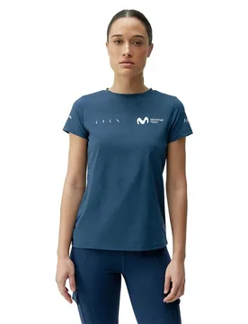 T-shirt à Manches Courtes Movistar Sea Blue XL - Born Living Yoga - FashionsVida