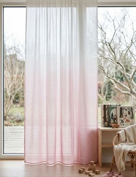 Tenda semi-trasparente con effetto ombré - rosa