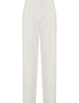 High-Waisted Straight Trousers