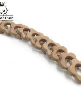 Kissteether Organic Beech Wooden Flower Natural Handmade Teether DIY Wood Personalized Pendent Eco-Friendly Safe Baby Toys - Aliexpress - FashionsVida