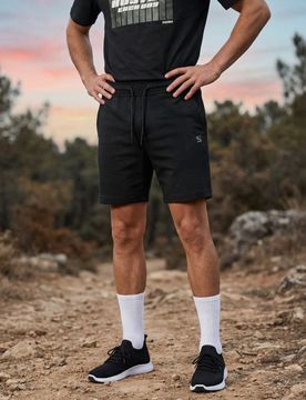 Pantaloncini in cotone SNSY PERFORMANCE - nero
