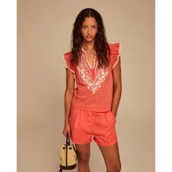 Sfera - Blusa bordado abalorios