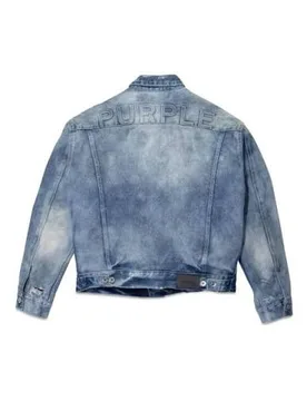 PURPLE BRAND Giacca denim goffrata - PURPLE BRAND - FashionsVida