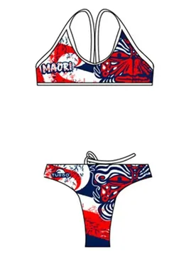 Maori Flag Bikini Red / Navy 5XL Women - TURBO - FashionsVida