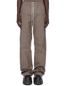 Drawstring-Waist Pants with Slit Pockets