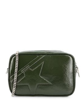 Mini Star Zip Crossbody Bag with Tone-on-Tone Design and Silver Logo, 16 x 10 x 6 cm