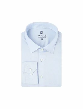 Camicia in jersey azzurro L - DeSoto - FashionsVida